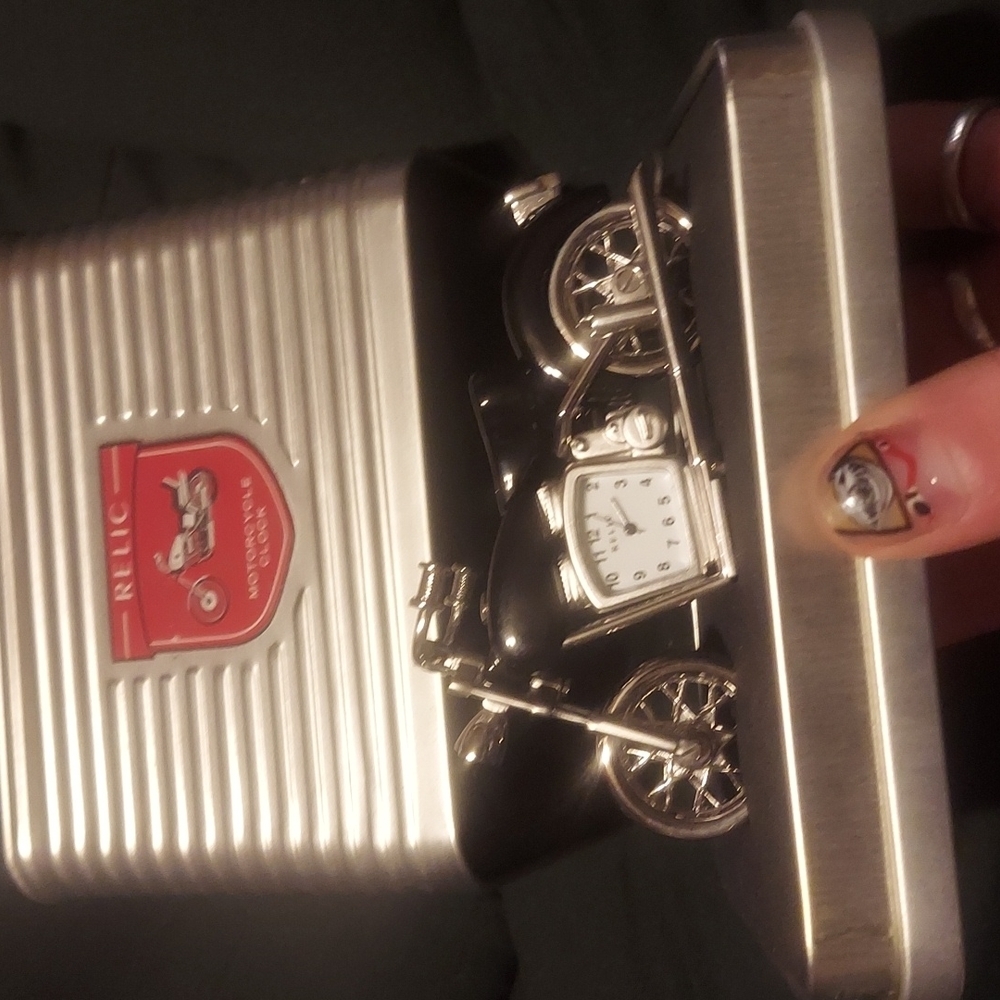 No doubt this is the coolest clock ever made. Motorcycle clock by relic